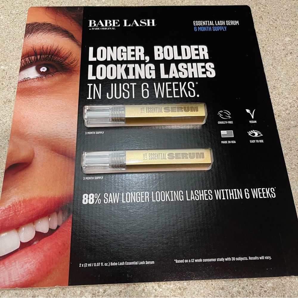 Babe Lash - EyeLash Eyebrow Essential Growth Serum 6 Month Supply